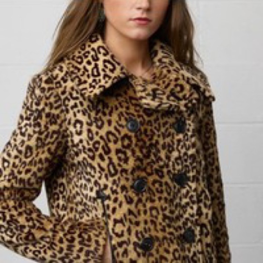 RALPH LAUREN FAUX FUR LEOPARD JACKET - Picture 1 of 4